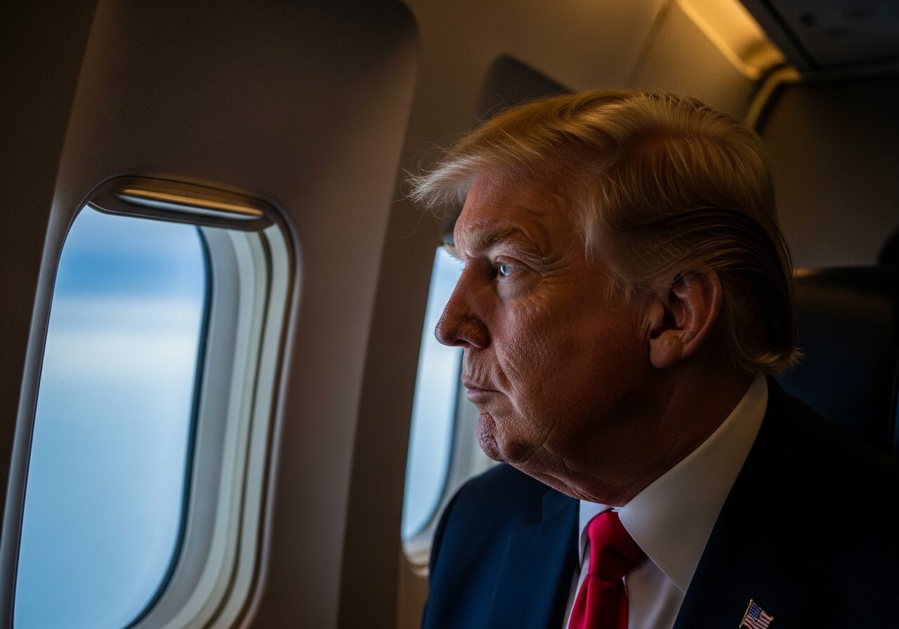 Trump’s Airplane Insomnia Comments Ignite Social Media Storm