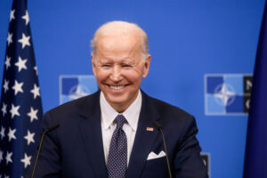 BRUSSELS, BELGIUM. 24th March 2022. Joe Biden, President of USA, during press conference, after NATO Extraordinary Summit. Brussels, Belgium