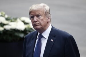 US President Donald Trump and First Lady of the US Melania Trump arrive for a working dinner at The Parc du Cinquantenaire in Brussels, Belgium on Jul. 11, 2018. US President Donald Trump and First Lady of the US Melania Trump arrive for a working dinner at The Parc du Cinquantenaire in Brussels, Belgium on Jul. 11, 2018.